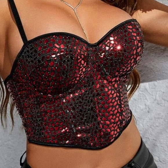 Red Corset Top - Picture 2 of 2